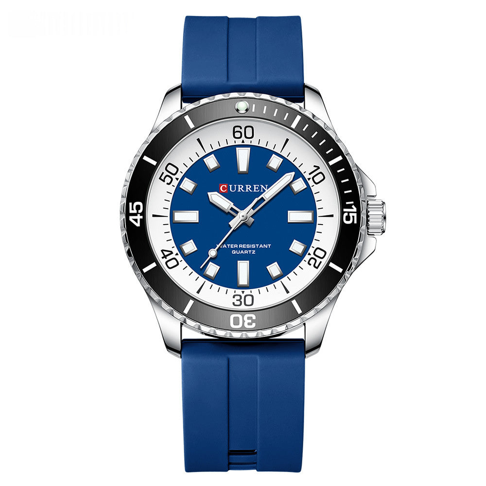 Unisex Round Waterproof Quartz Watch