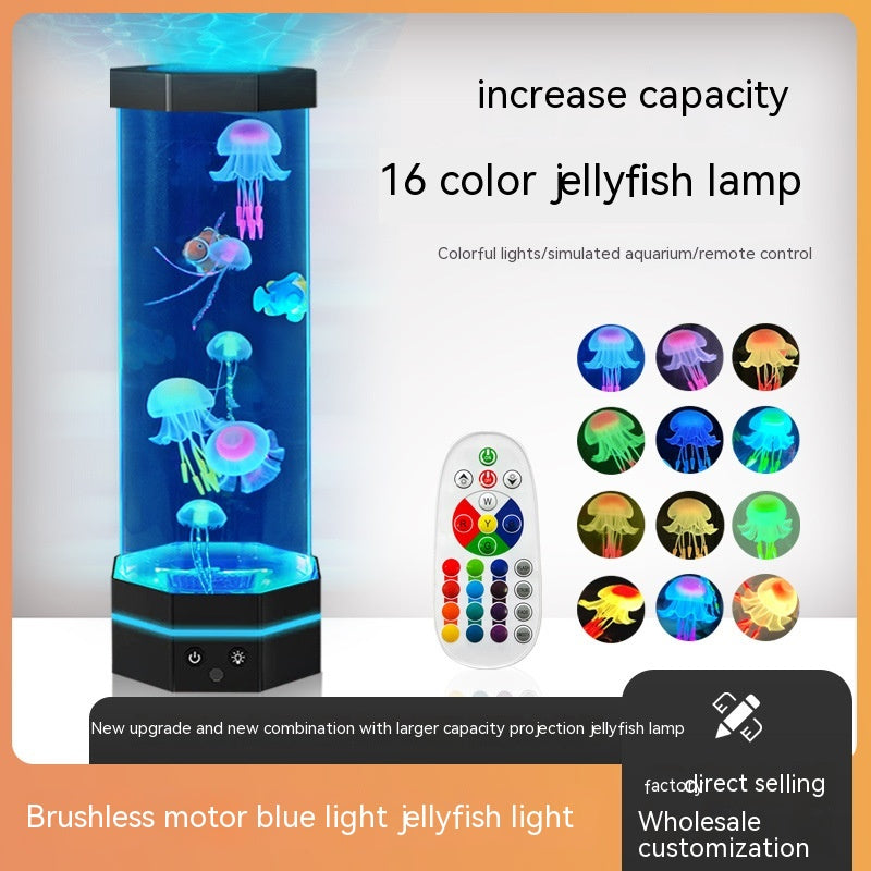 Jellyfish Lava Lamp with Remote, 17 Colors