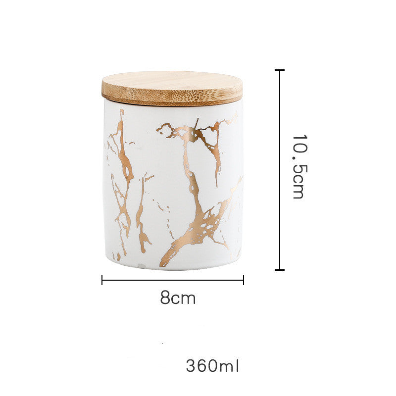 Ceramic Airtight Storage Jar with Bamboo Lid