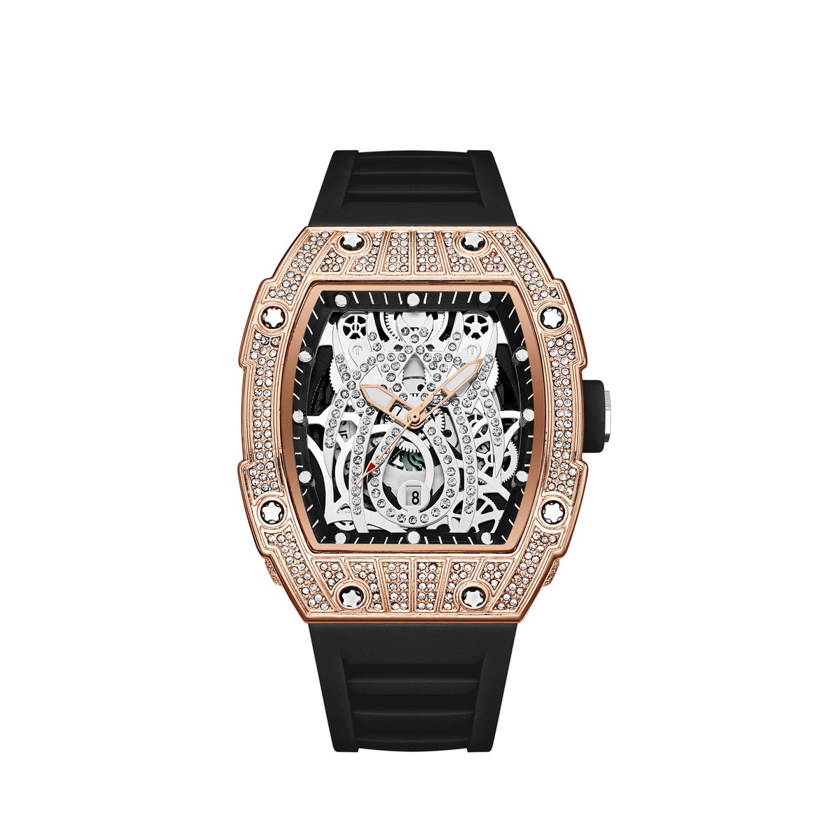 Montre à cadran squelette, unisexe