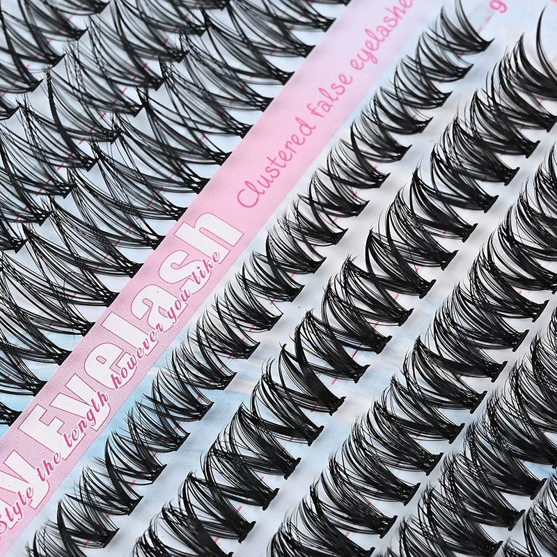 Lash Cluster Kit, 640 stuks, 9-16mm D-krul