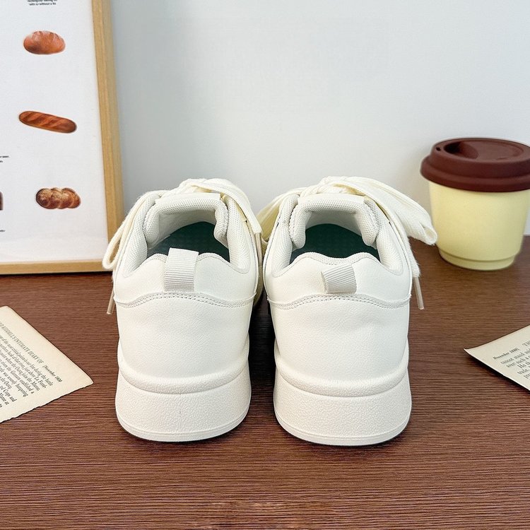 Women's White Platform Sneakers