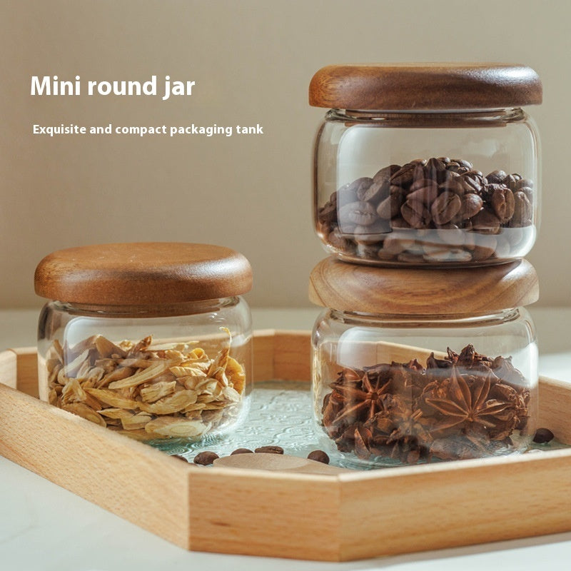 Round Glass Food Storage Jar