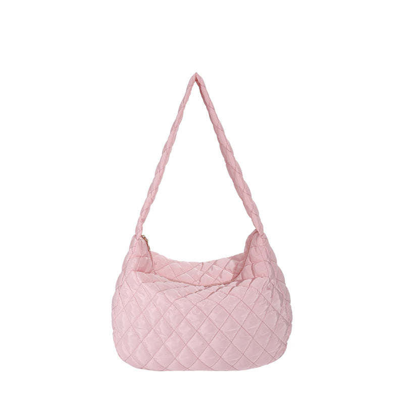Winter Personalized Bags for Women Crossbody Bag with Rhombus Stitching Design Commuting C
