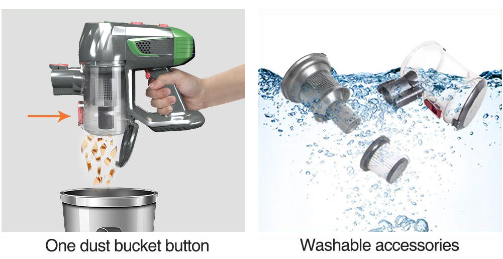 Handheld Cordless Vacuum with Foldable Tube