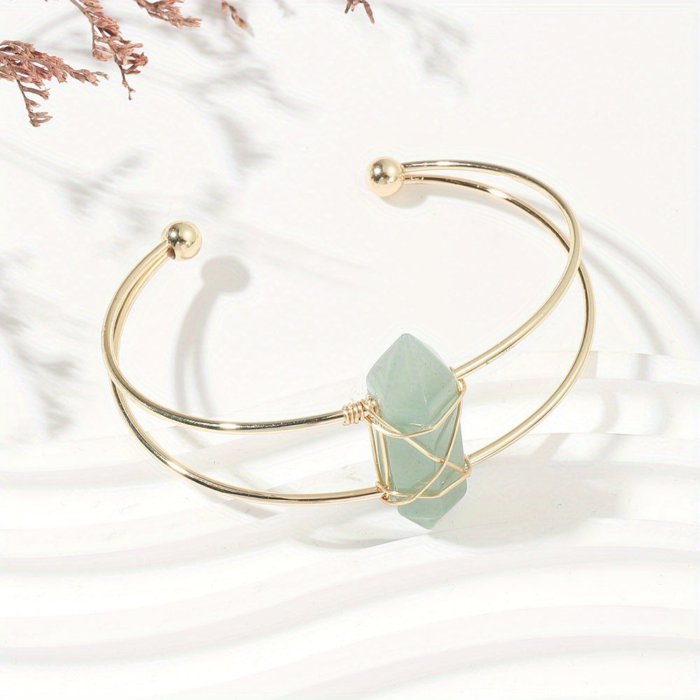 Natural Crystal Bracelet Hexagonal Column Bracelet