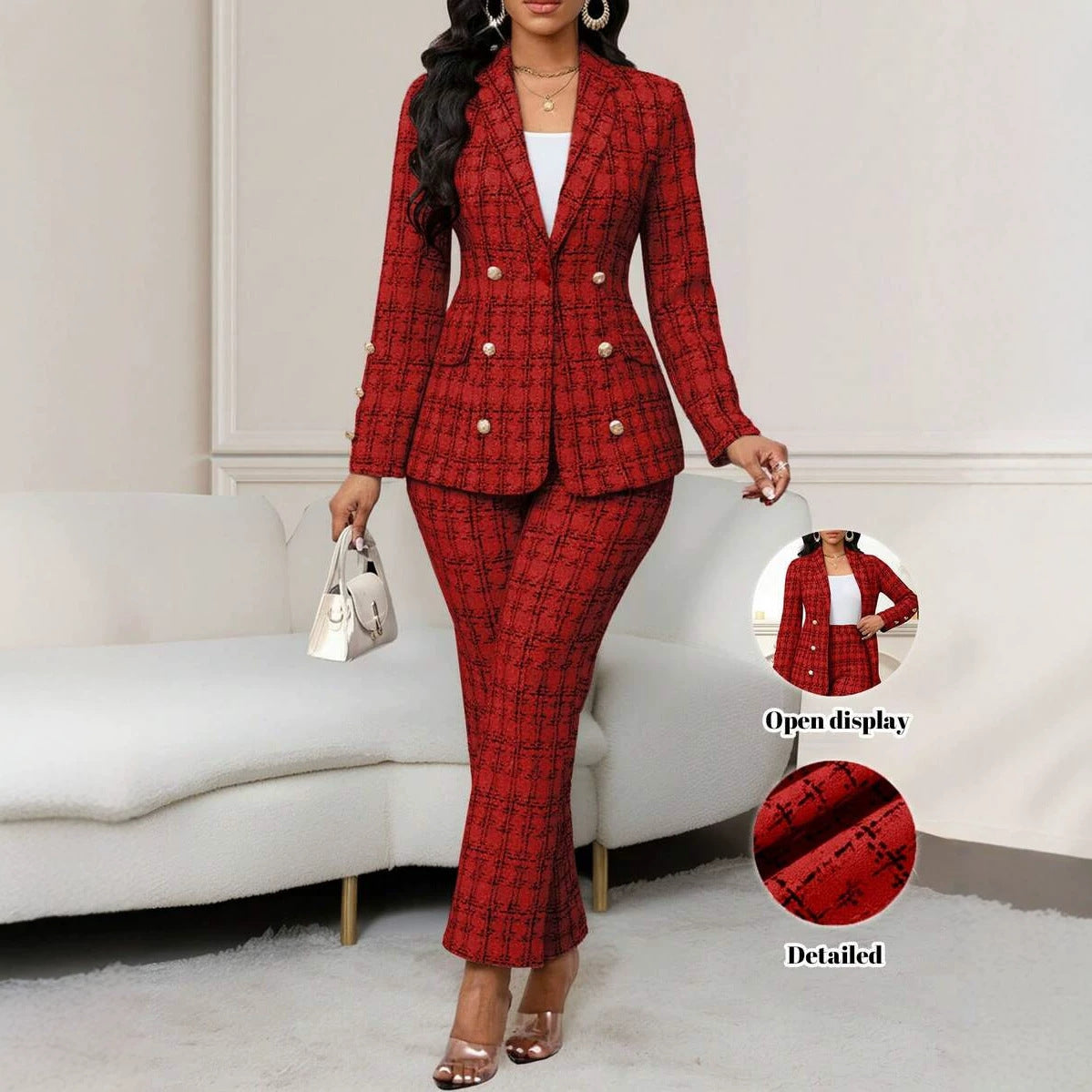 Completo due pezzi in tweed
