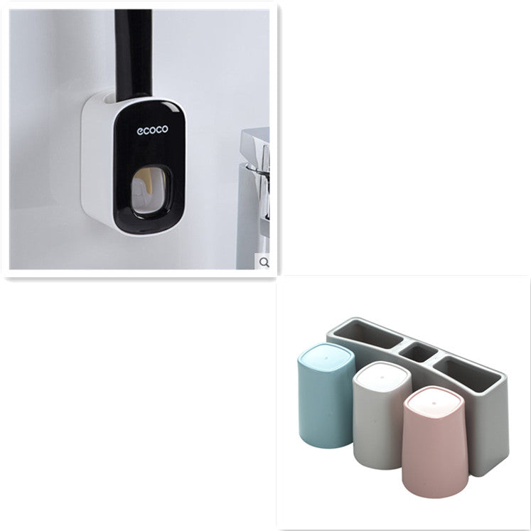 Automatischer Zahnpastaspender mit Zahnbürstenhalter-Set