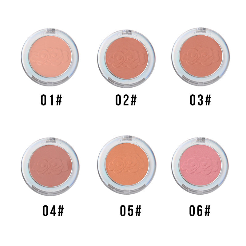 Fijne eenkleurige blush voor dames
