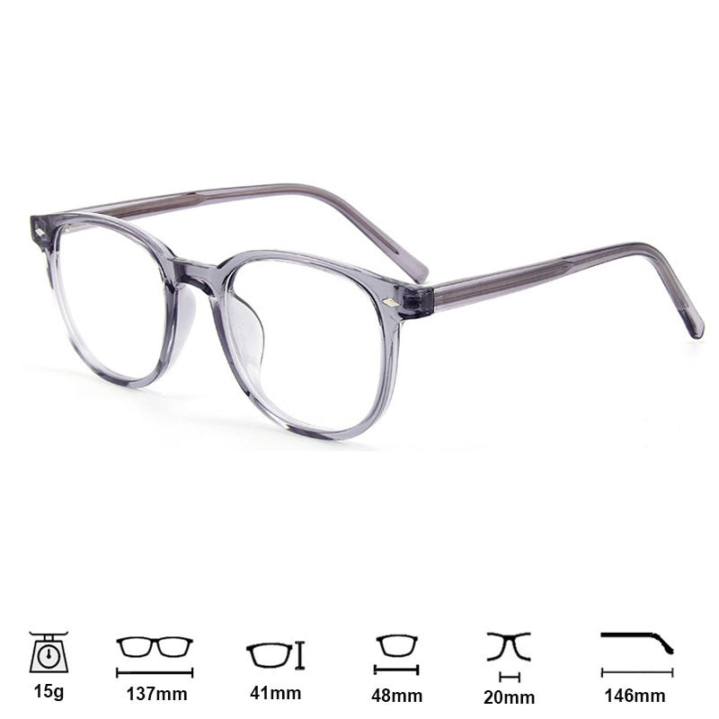 Modische transparente Kristallbrille für Damen