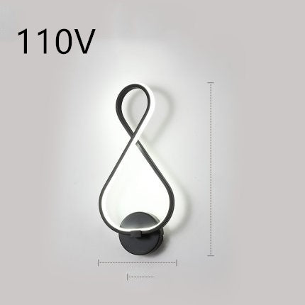 Nordische minimalistische LED-Wandleuchte