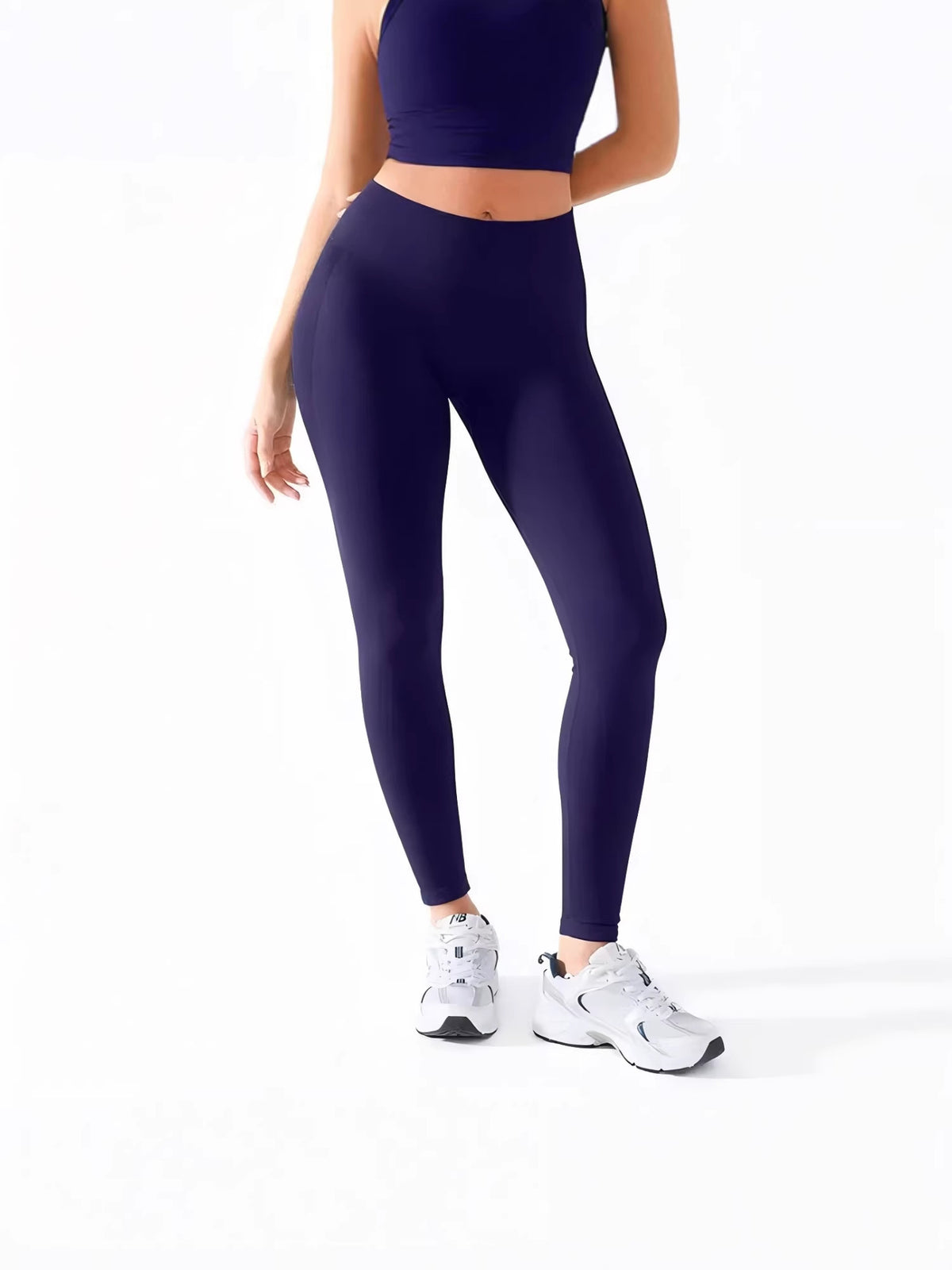 Pantaloni da yoga a vita alta senza cuciture da donna