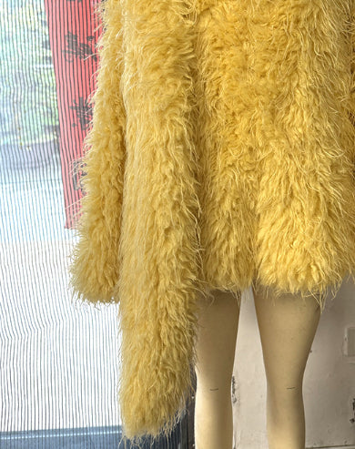 Women's Oversized Faux Fur Coat, Fluffy Winter Jacket