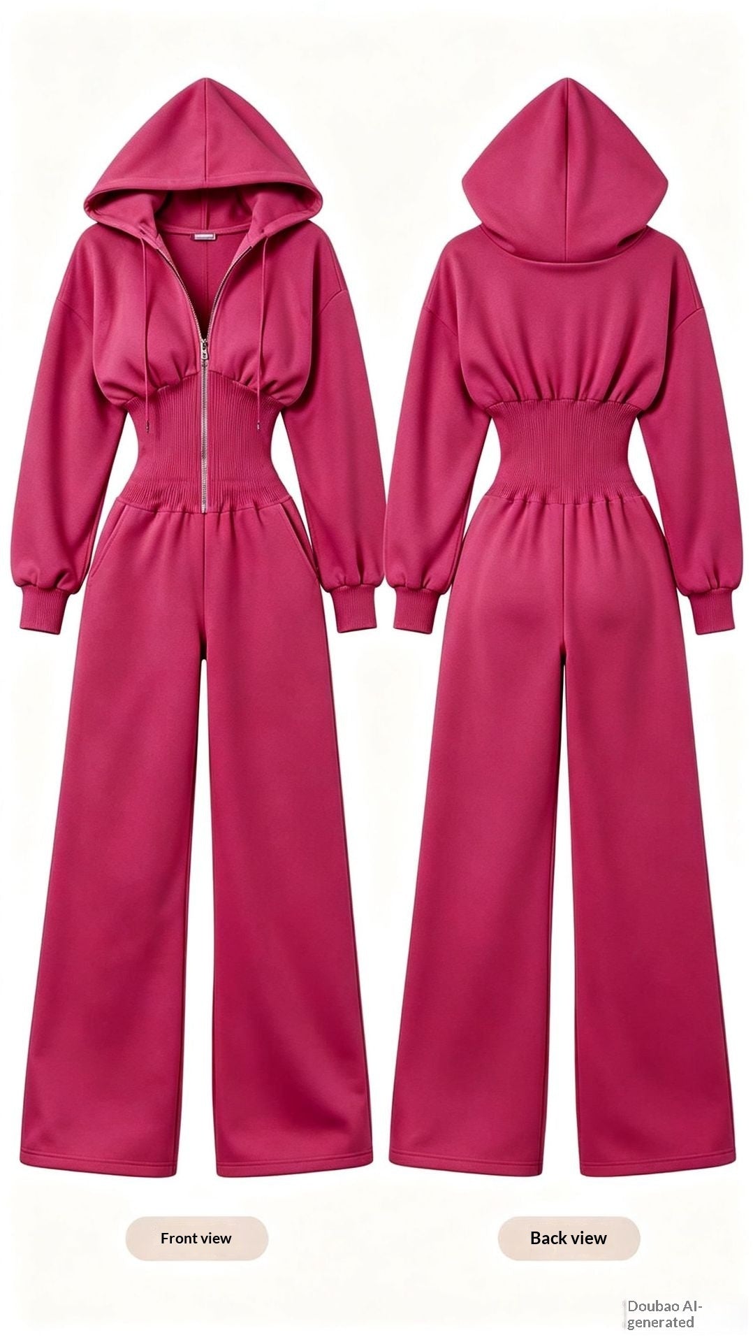 Sexy taillierter Kapuzenpullover im Einteiler-Stil für heiße Girls