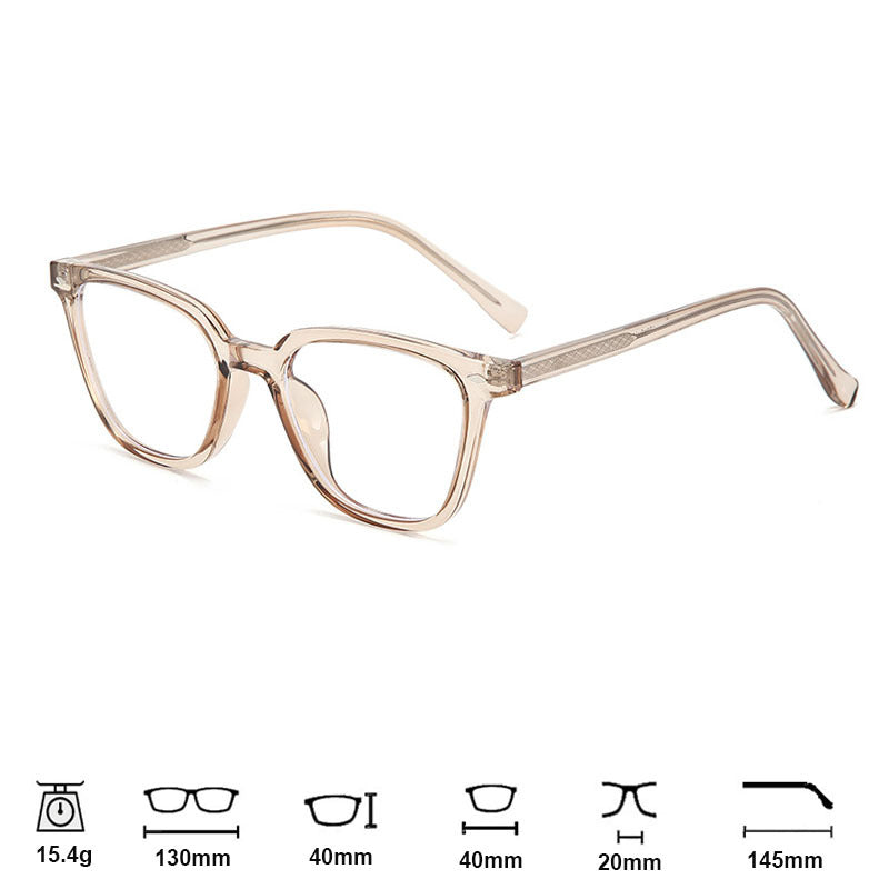 Modische transparente Kristallbrille für Damen