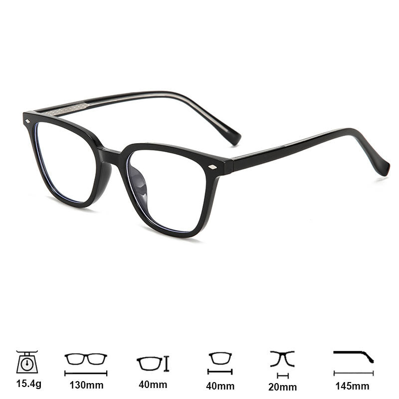 Modische transparente Kristallbrille für Damen