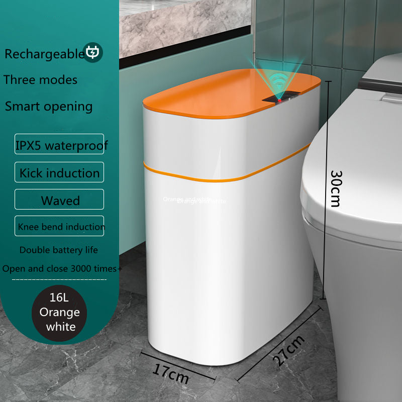 Pattumiera intelligente con sensore di movimento e coperchio