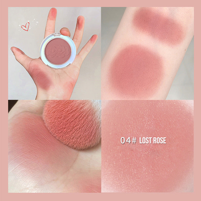 Fijne eenkleurige blush voor dames