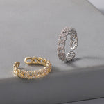 Beliebter, mit Kupfer eingelegter Zirkonia-Ring für Damen, personalisierter, modischer Ins-Handschmuck