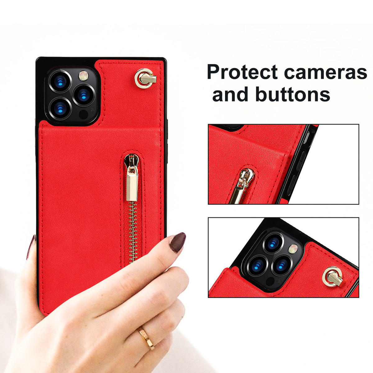 Samsung Crossbody Phone Case with Zipper Wallet
