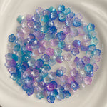Irisierende Acryl-Blumenperlen zur Schmuckherstellung