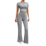 Damen-Set aus kurzärmeligem Oberteil und Hose
