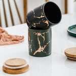 Ceramic Airtight Storage Jar with Bamboo Lid