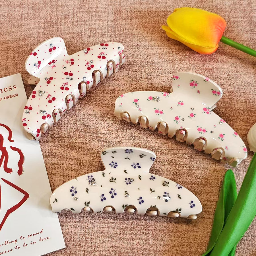 Baby's Breath Faux Acetate Hair Clip For Women