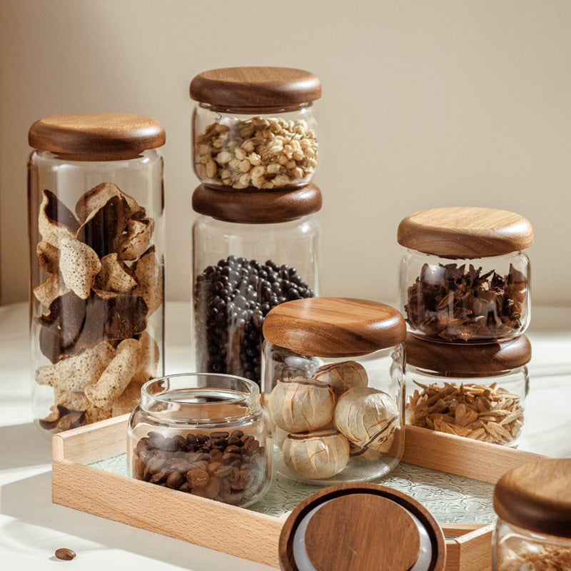 Round Glass Food Storage Jar