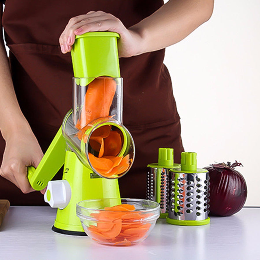 Rotary Drum Vegetable Grater and Slicer