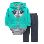 Tweedeelige katoenen baby-outfitset