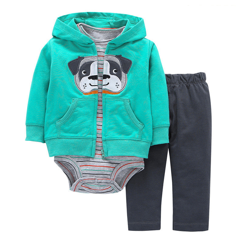 Tweedeelige katoenen baby-outfitset