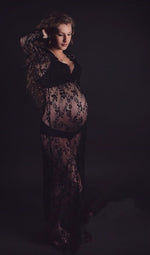 Sexy Perspective Lace Dress, Pregnant Women's Skirts, Pregnant Women, Photographing, Mater