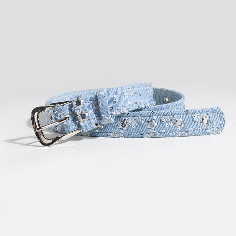 In-stock Suede Leopard Print Simple Style Women's Versatile Pin Buckle Clothing Belt, Best