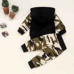Camo-Kapuzenpullover- und Hosen-Set für Kleinkinder (Jungen)