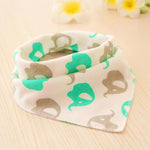Waterdichte driehoekige baby-slabbetjes van katoen met cartoonprint, bandana-slabbetjes voor kwijlen, pasgeborene