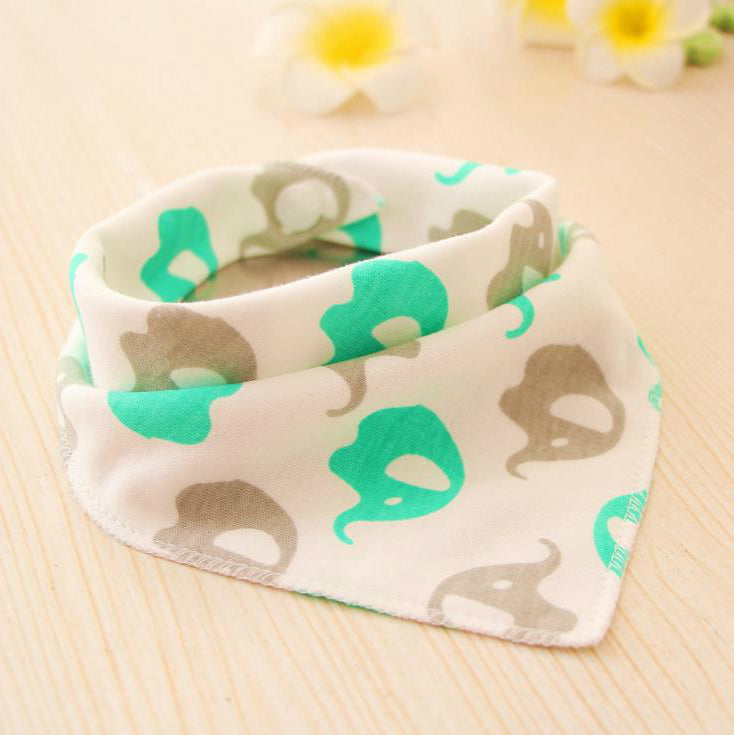 Waterdichte driehoekige baby-slabbetjes van katoen met cartoonprint, bandana-slabbetjes voor kwijlen, pasgeborene