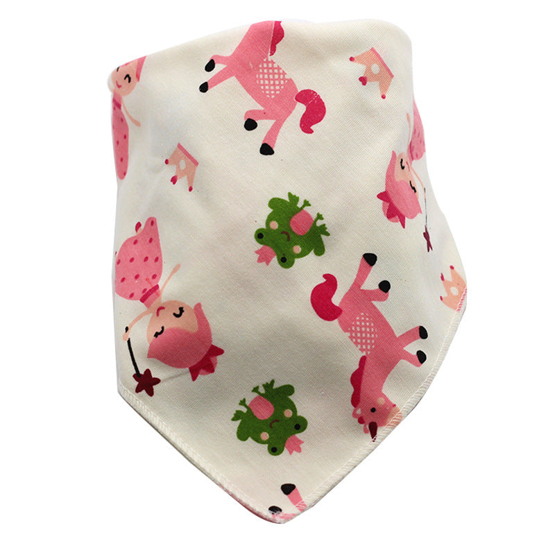 Waterdichte driehoekige baby-slabbetjes van katoen met cartoonprint, bandana-slabbetjes voor kwijlen, pasgeborene