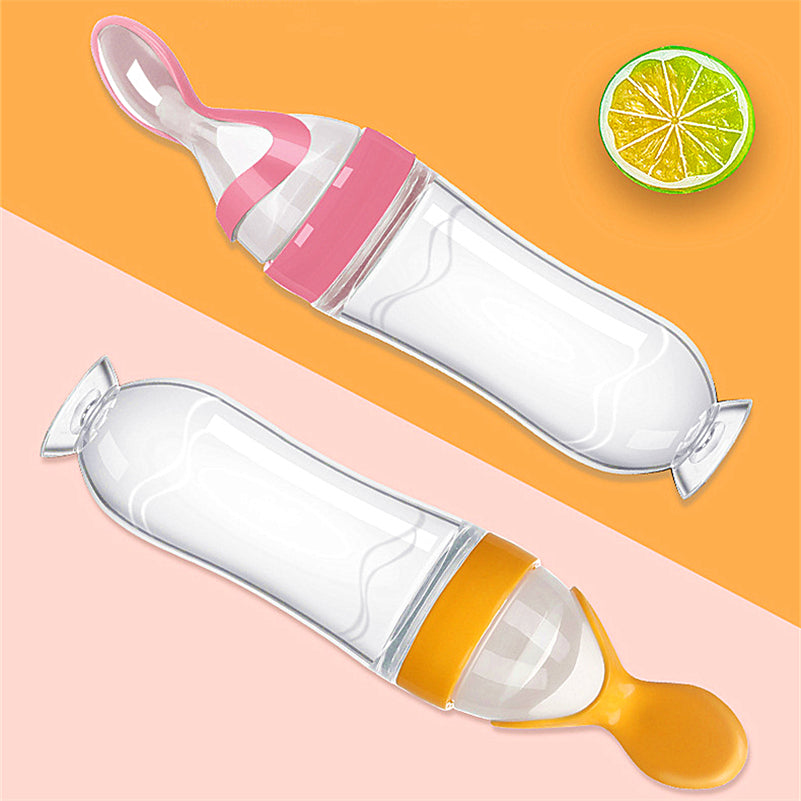 Biberon dosatore con cucchiaio per neonati