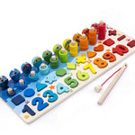 Rompecabezas 3D de números y letras para niños, juguete educativo geométrico digital de colores para bebés