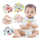 Waterdichte driehoekige baby-slabbetjes van katoen met cartoonprint, bandana-slabbetjes voor kwijlen, pasgeborene