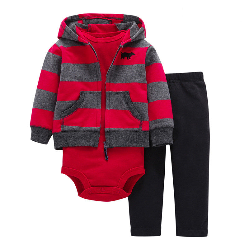 Tweedeelige katoenen baby-outfitset
