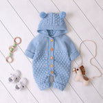 Combinaison en maille à capuche