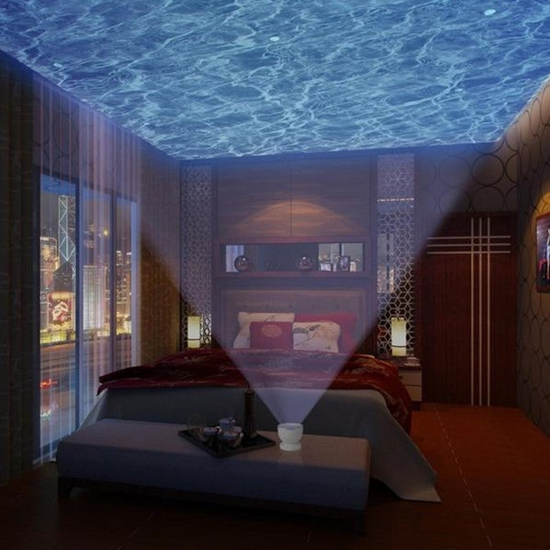 Ocean Wave Projector Night Light with Speaker