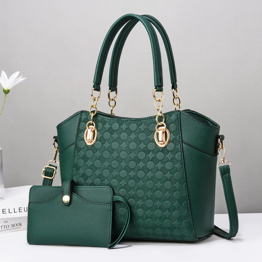 Damen-Retro-Umhängetasche, strukturierte Schultertasche