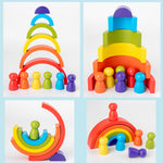 Arc-en-ciel de blocs de construction
