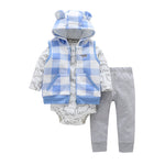Tweedeelige katoenen baby-outfitset