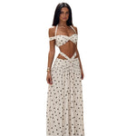 Set aus Träger-Crop-Top und Maxirock