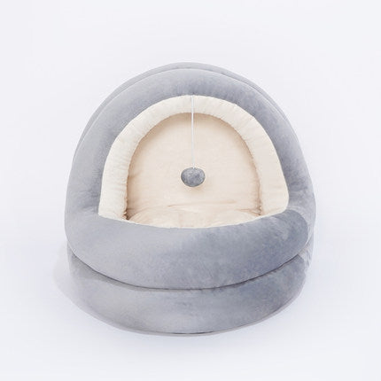 Soft Plush Pet Bed for Cats and Small Dogs