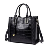 Pattern Woven Handbag Women Leather Handbags